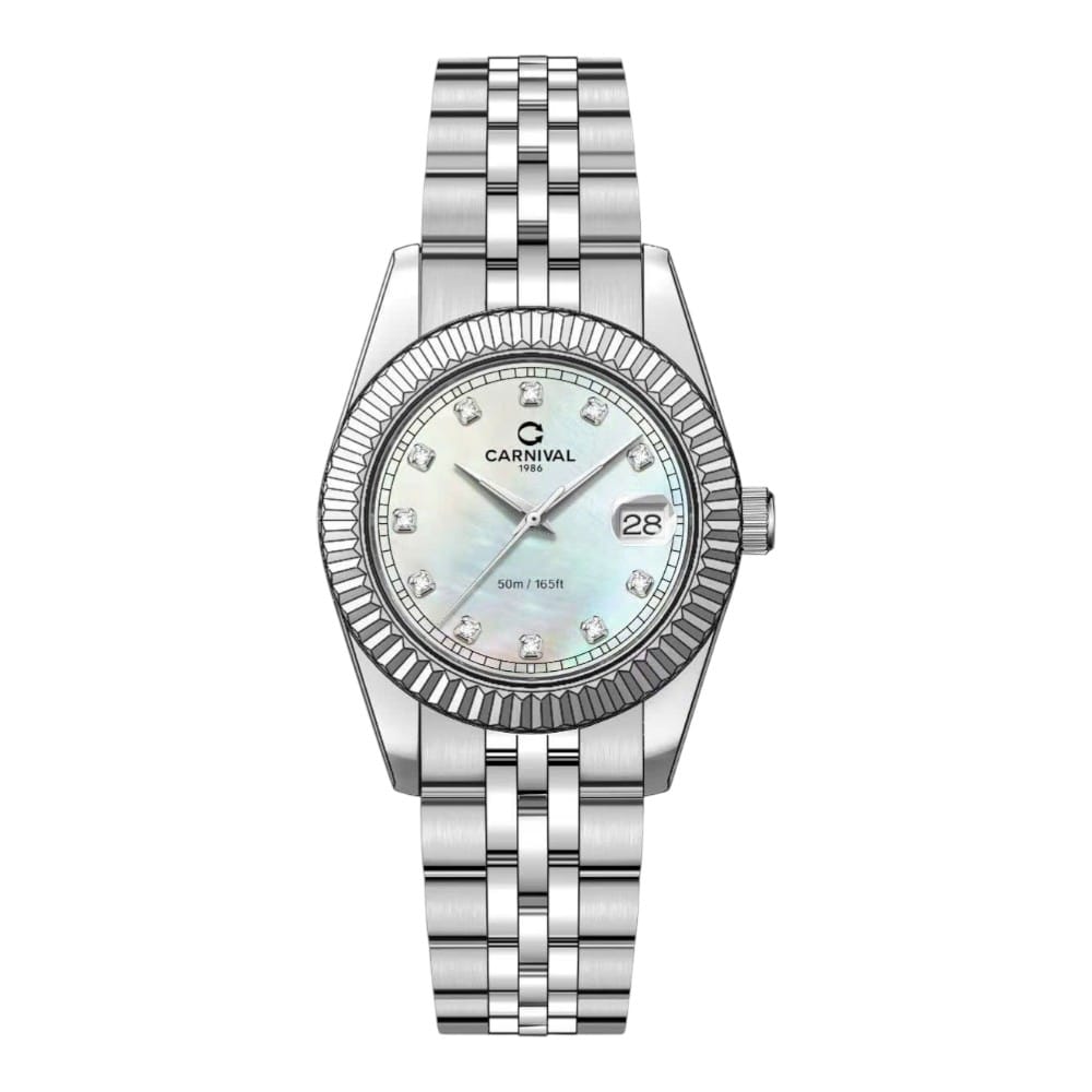Đồng hồ Nữ Carnival 8131L-VT-TK ( Xà Cừ Trắng)