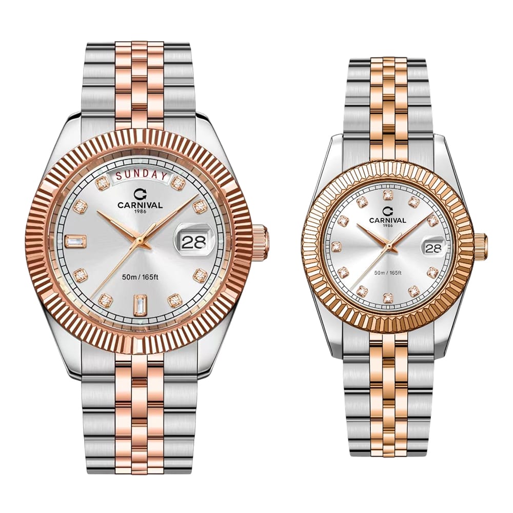 Đồng hồ Đôi Carnival 8190D-CH-T