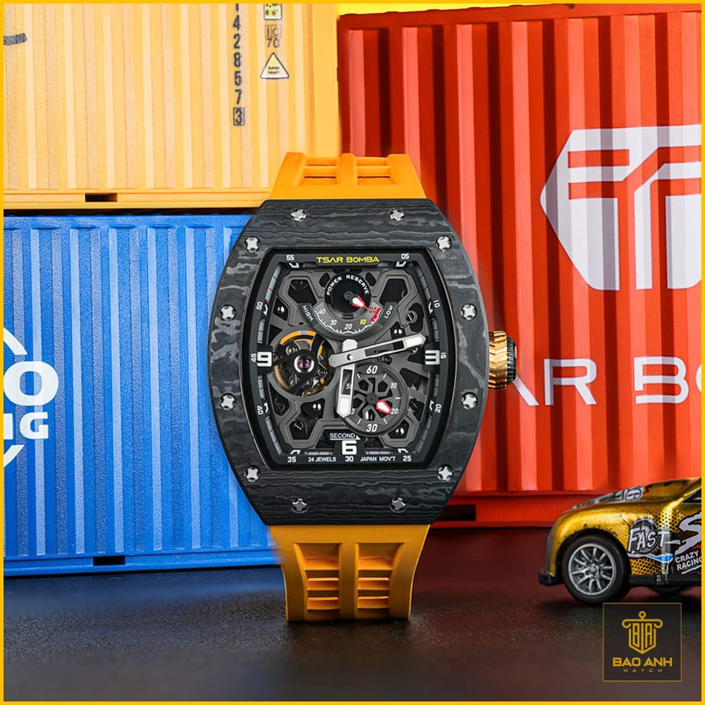 Đồng hồ Tsar Bomba TB8212CF-03 Full Carbon + Ceramic