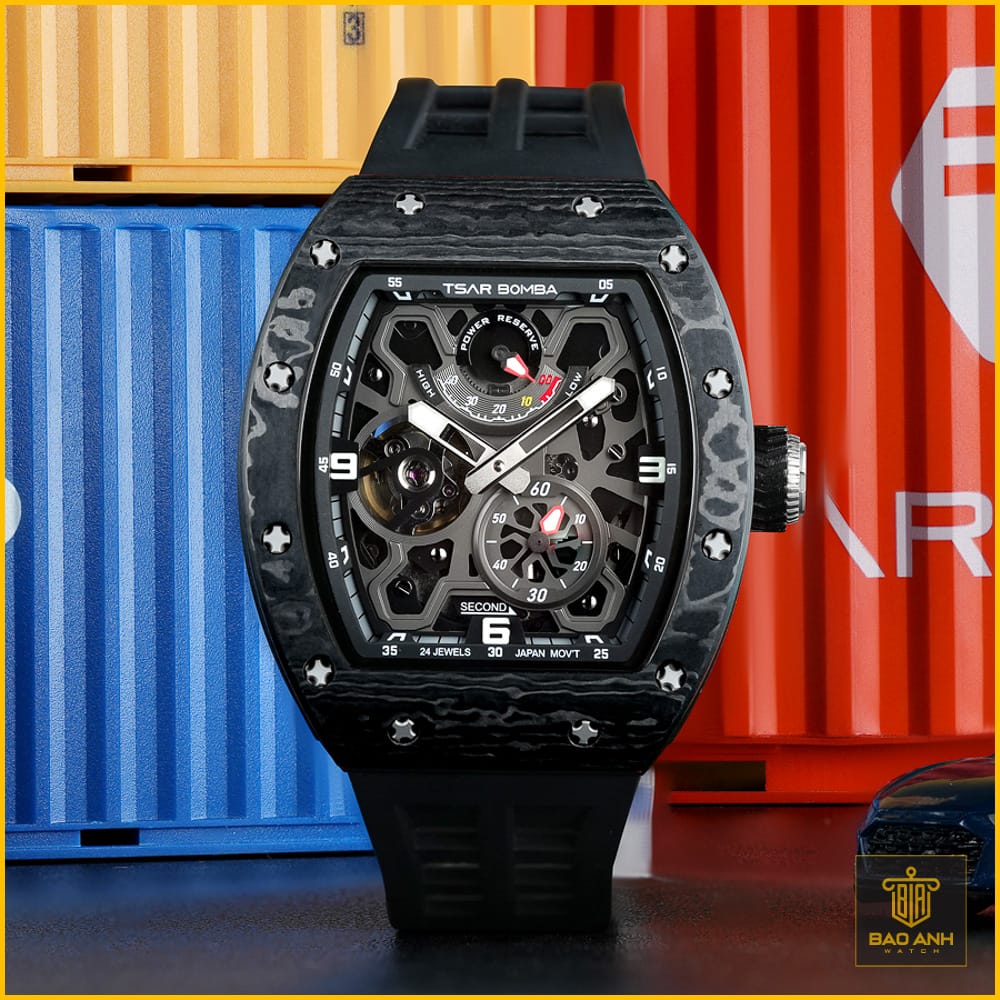 Đồng hồ Tsar Bomba TB8212CF-04 Full Carbon + Ceramic