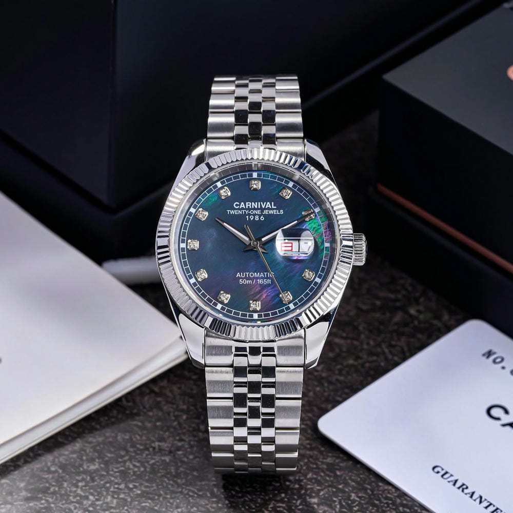 Đồng hồ nam Carnival 8131G-VT-DK (Xà cừ đen)