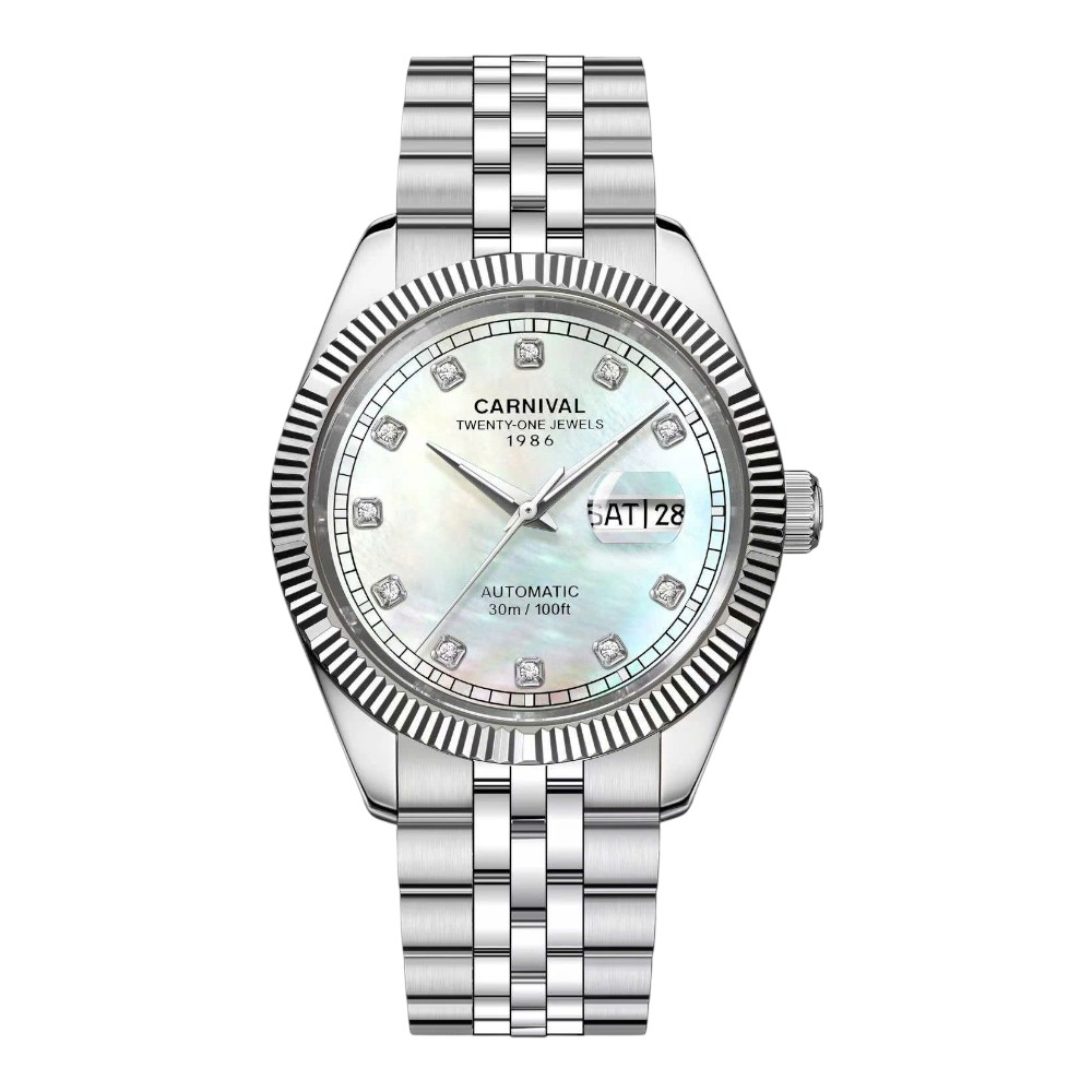 Đồng hồ nam Carnival 8131G-VT-TK (Xà cừ trắng)