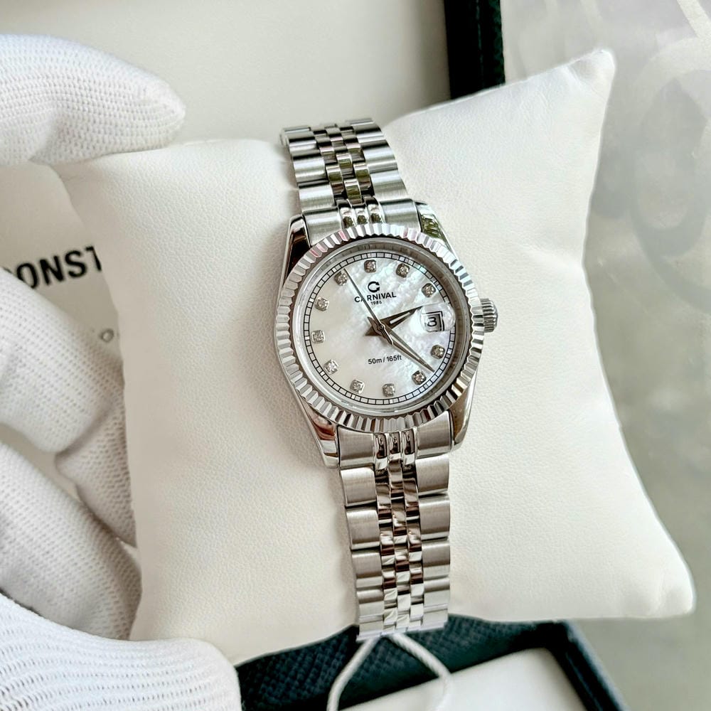 Đồng hồ Nữ Carnival 8131L-VT-TK ( Xà Cừ Trắng)