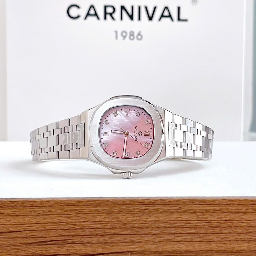 Đồng hồ Nữ Carnival 8160L-VT-HK (Xà cừ hồng)