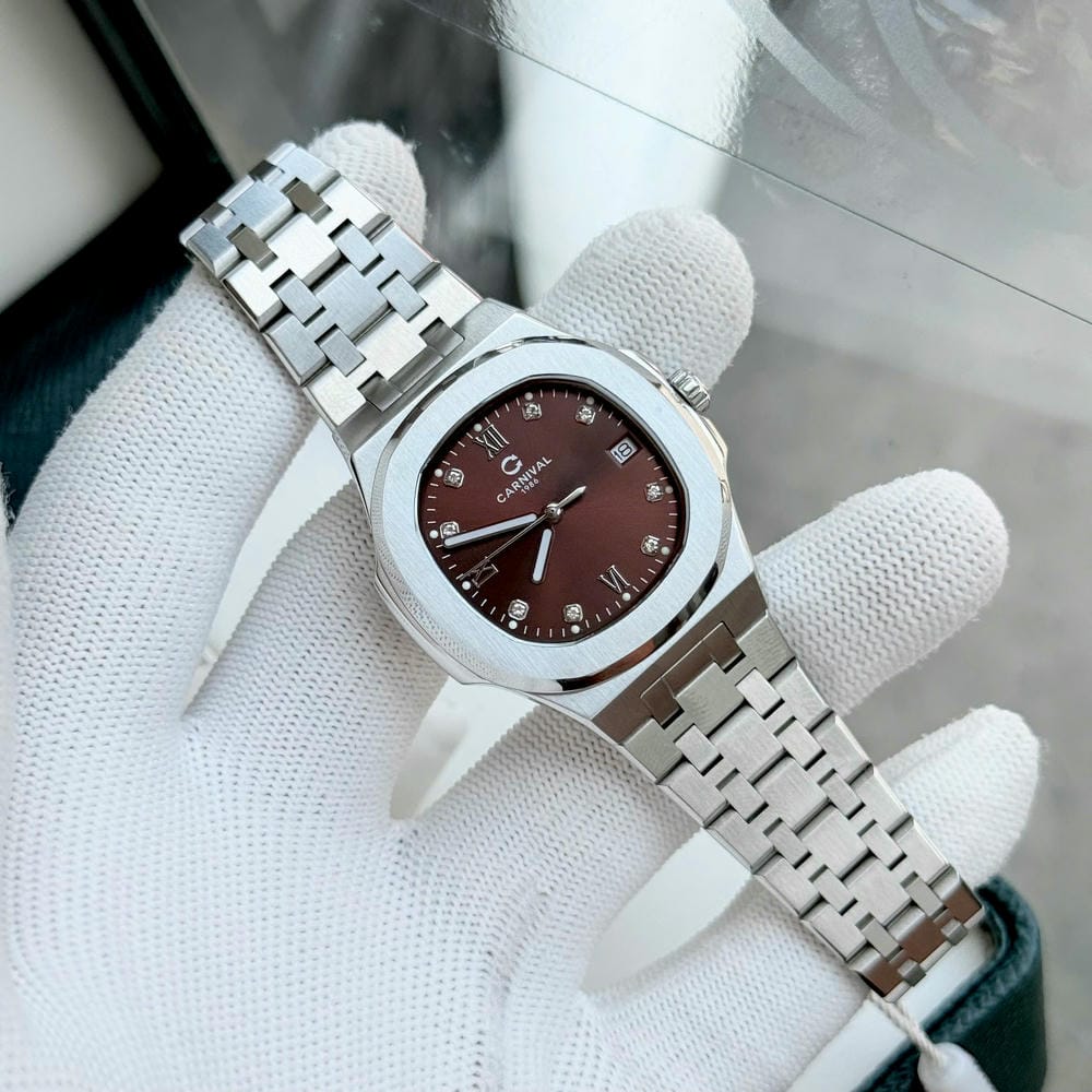 Đồng hồ Nữ Carnival 8160L-VT-N1 Nâu Đậm