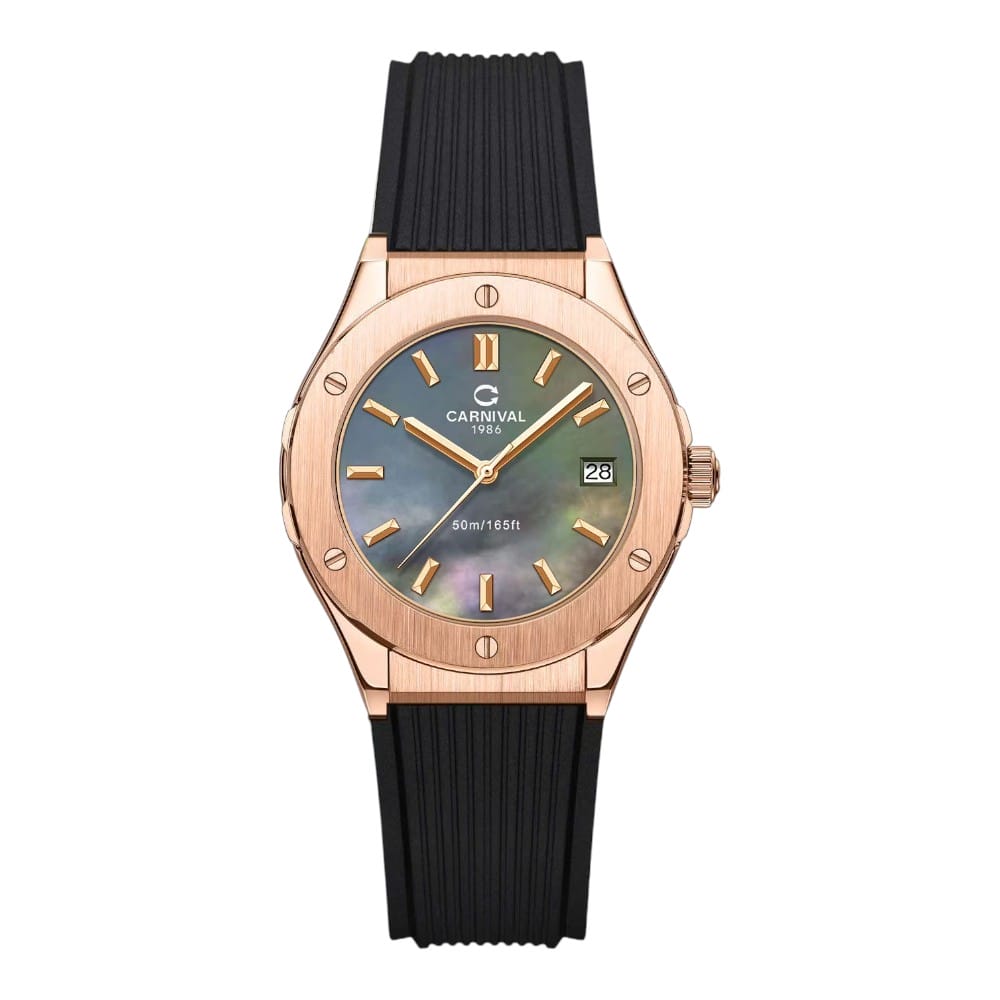 Đồng hồ Nữ Carnival 8168L-VH-DCS-DK ( Xà Cừ Đen)