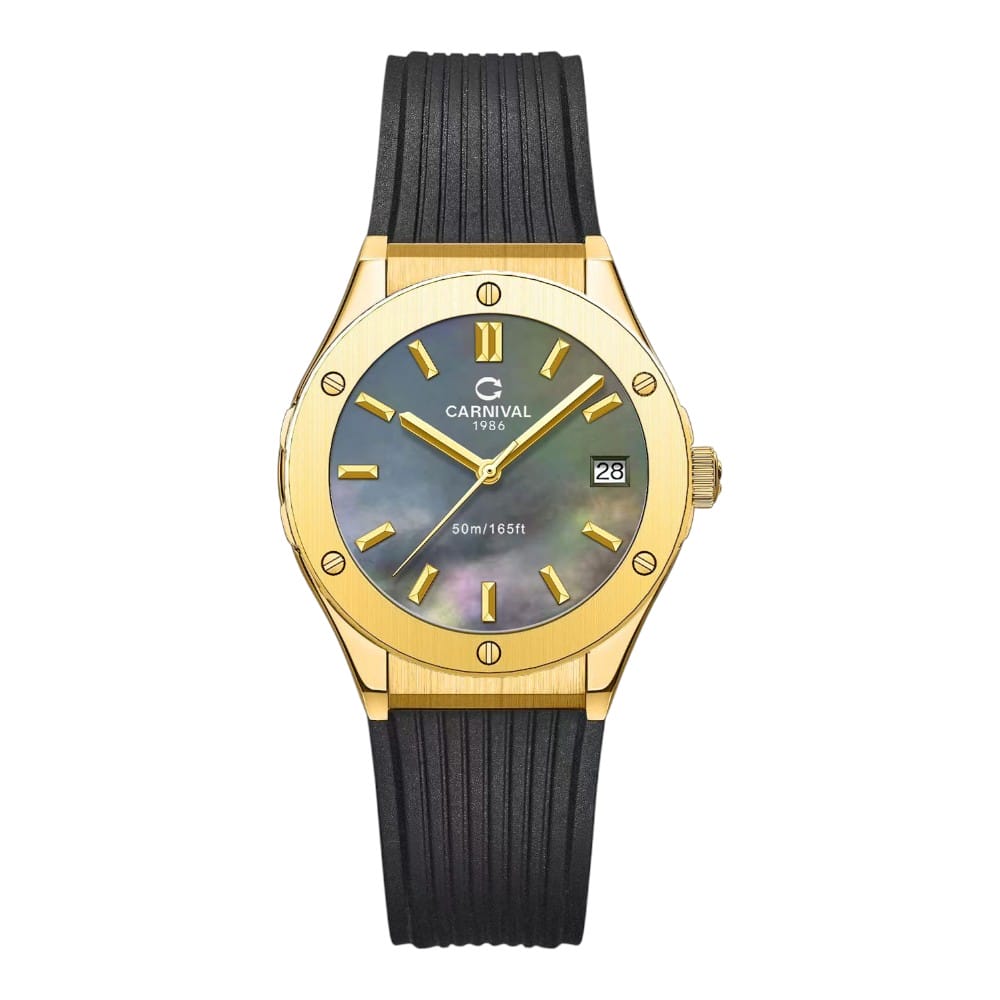 Đồng hồ Nữ Carnival 8168L-VV-DCS-DK ( Xà Cừ Đen)