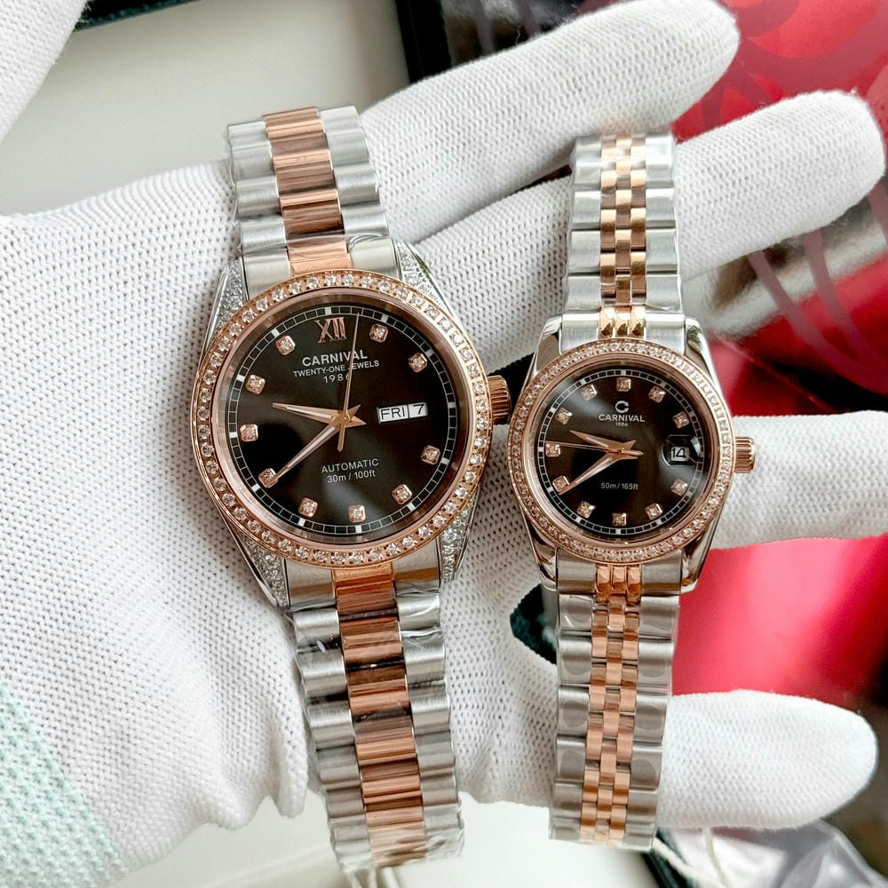 Đồng Hồ Đôi Carnival 8907D-CH-D
