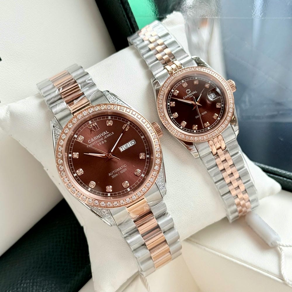 Đồng Hồ Đôi Carnival 8907D-CH-N