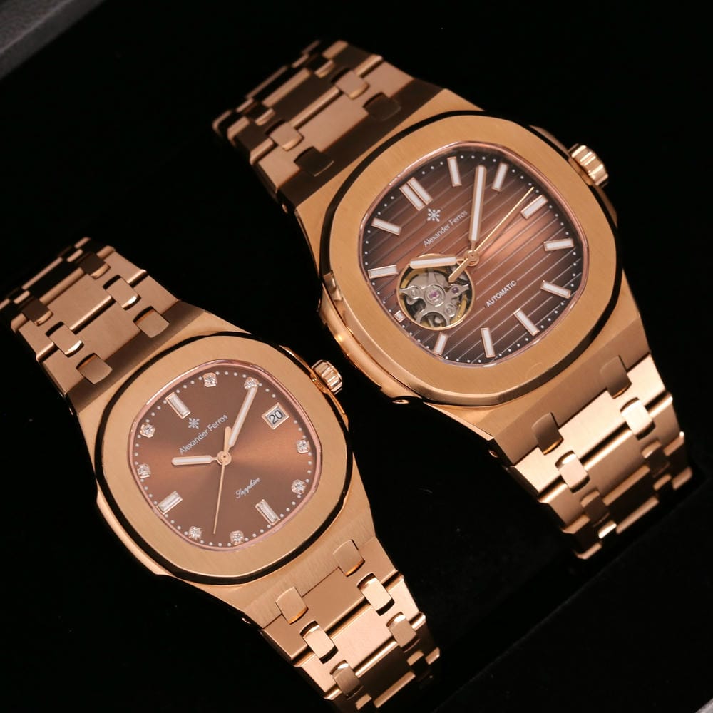 Đồng Hồ Cặp Alexander Ferros 6152R-08 & 6102R-08