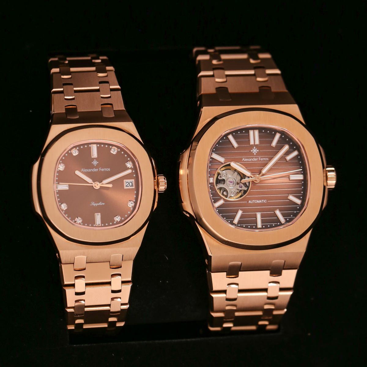 Đồng Hồ Cặp Alexander Ferros 6152R-08 & 6102R-08