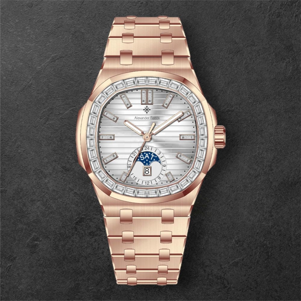 Đồng Hồ Nam Alexander Ferros 6111R-02