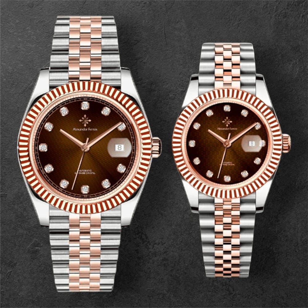 Đồng Hồ Cặp Alexander Ferros 8192D-08 & 8032D-08