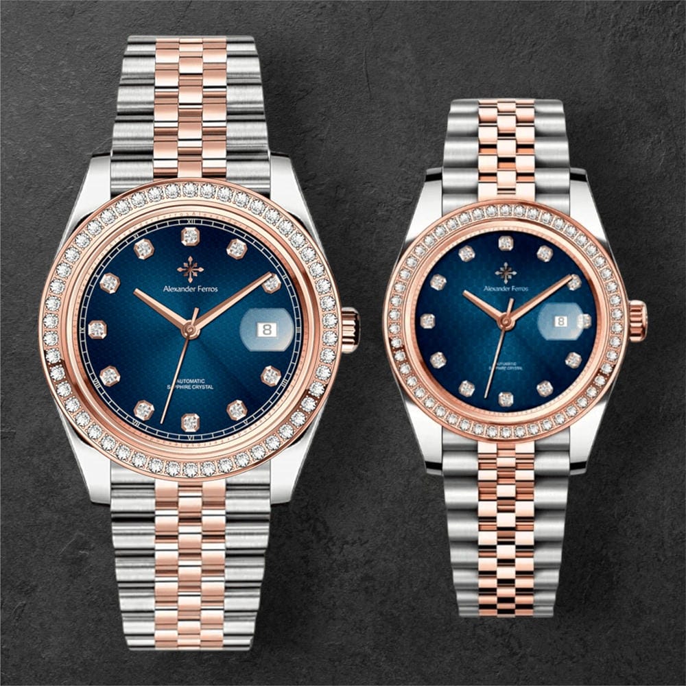 Đồng Hồ Cặp Alexander Ferros 8201D-05 & 8021D-05